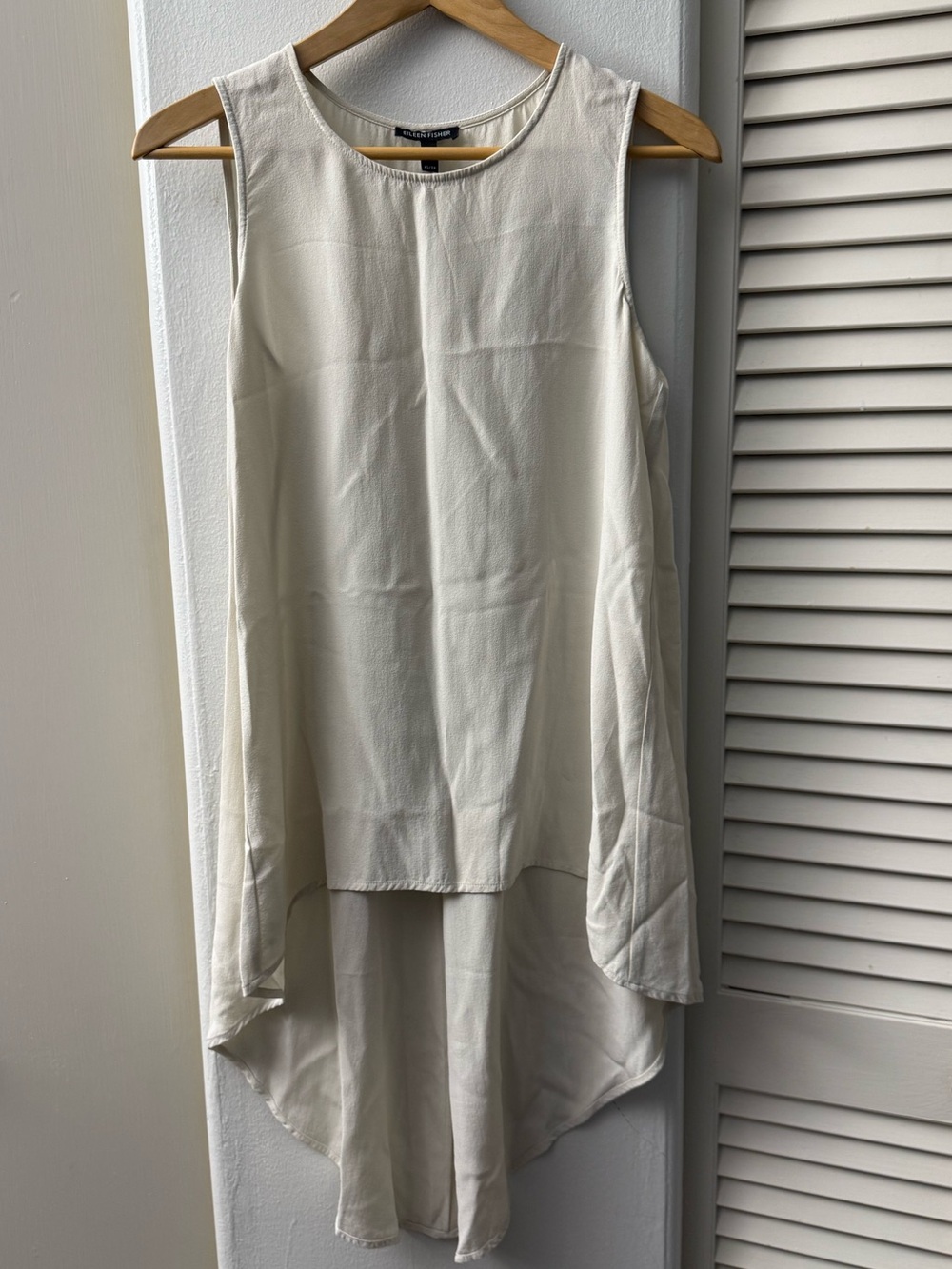 Eileen Fisher 100% silk High-Low Tunic